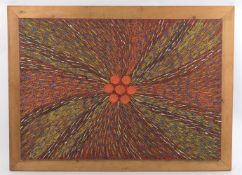 Janet Forrester Ngala (Australian Aboriginal C.1954-) Abstract- seed pattern