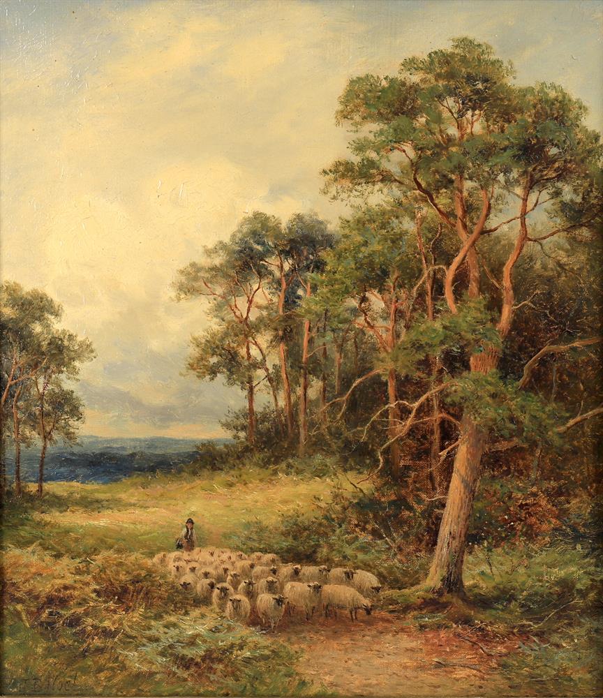 John Bates Noel (British c. 1870-1927) 'On Surrey Downs'