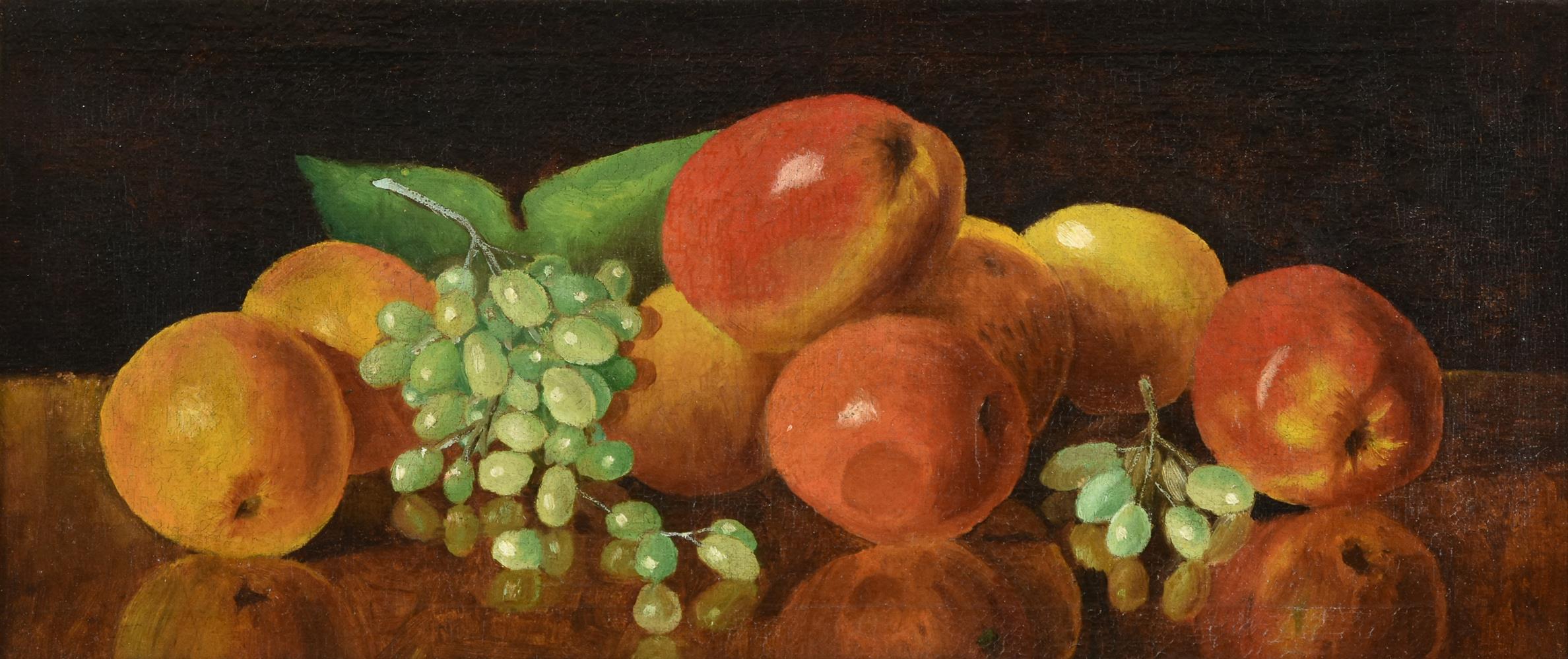 λ George Melvin Rennie (Scottish 1874-1953), 'Apples and grapes' - Image 2 of 3