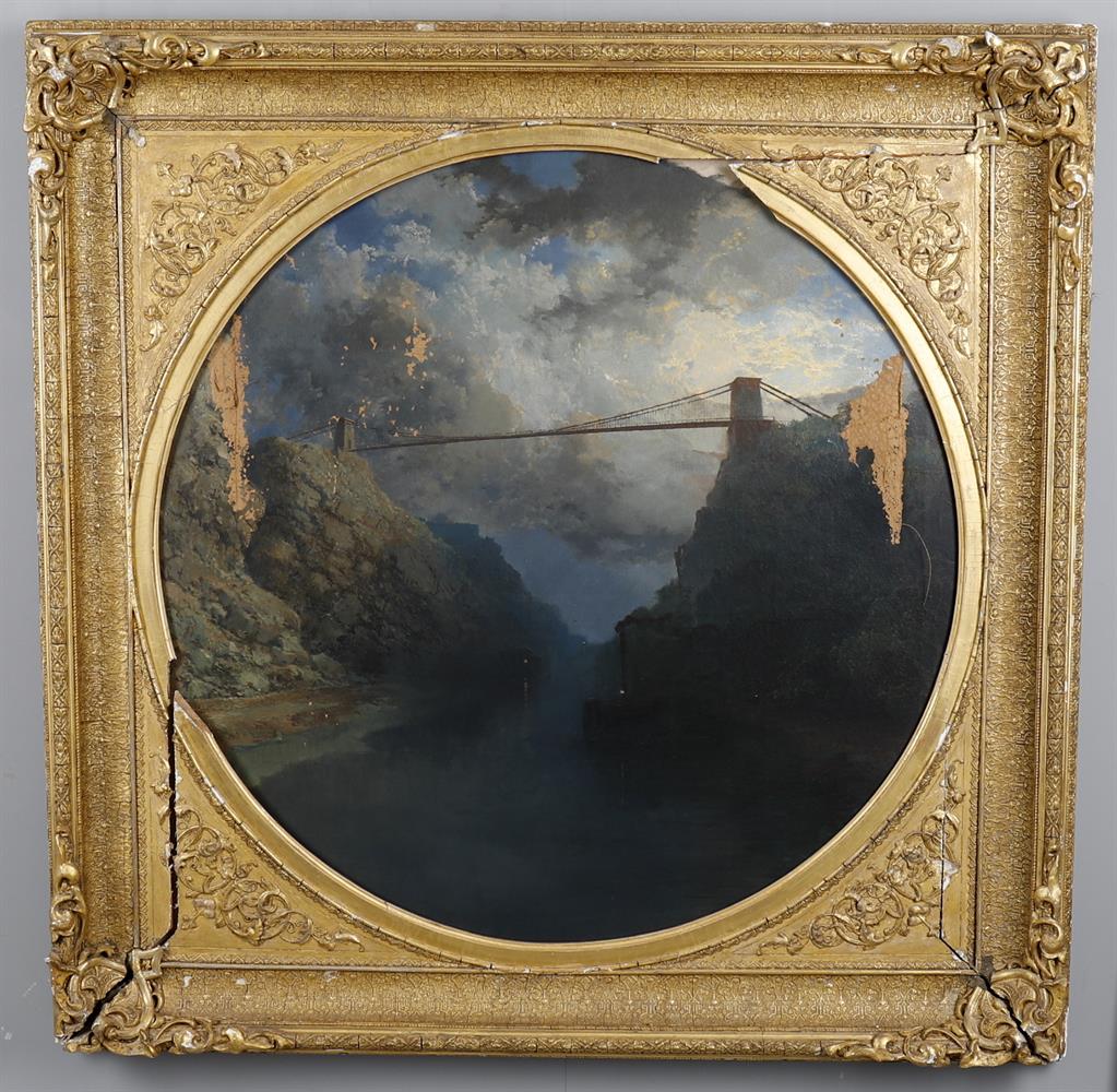 Edmund John Niemann (British 1813-1876), 'Clifton Suspension Bridge and the Avon Gorge at night' - Image 2 of 10