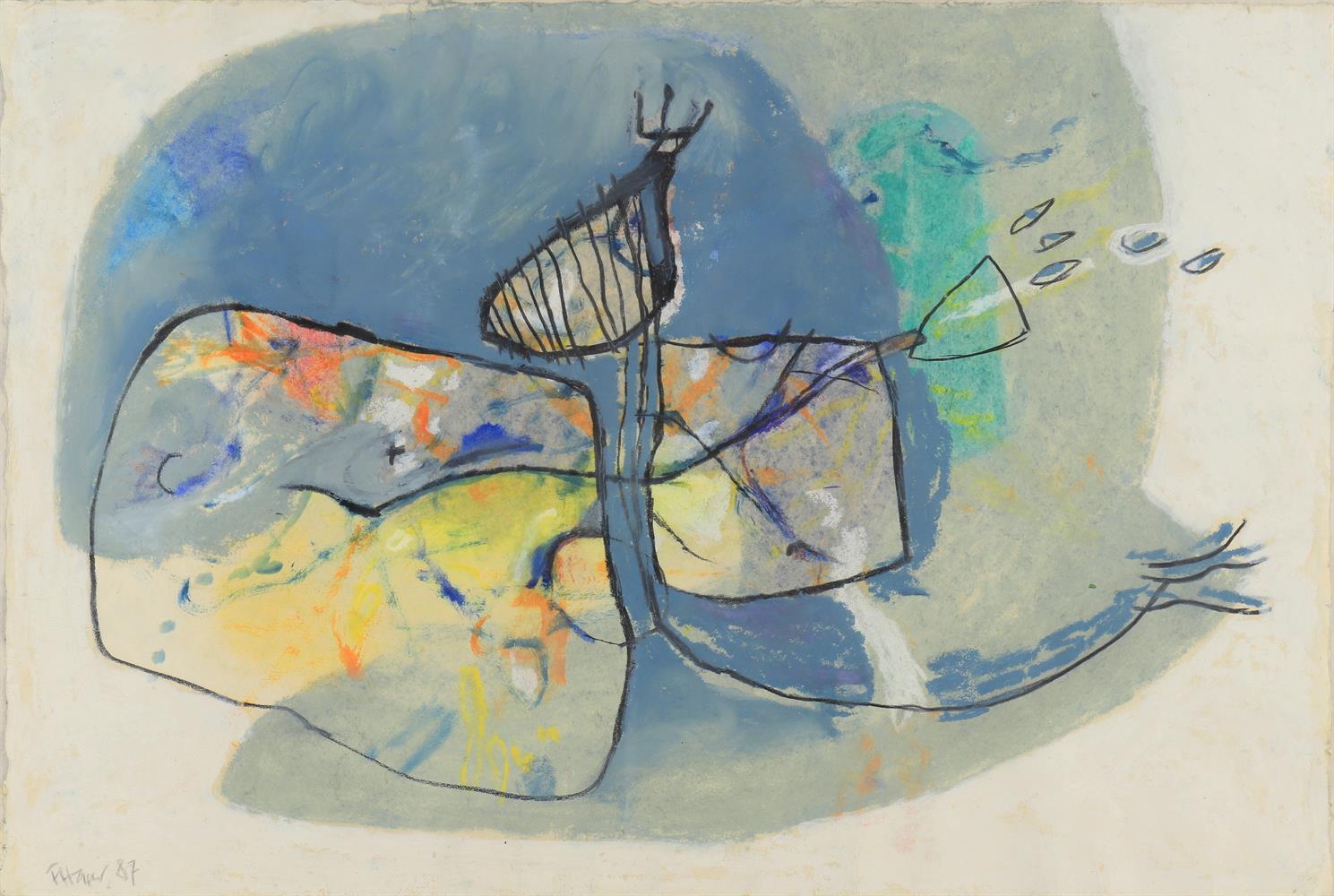 λ Fiona Haser (b. 1961) 'Abstract composition'