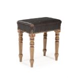 A REGENCY PAINTED AND UPHOLSTERED STOOL, CIRCA 1820