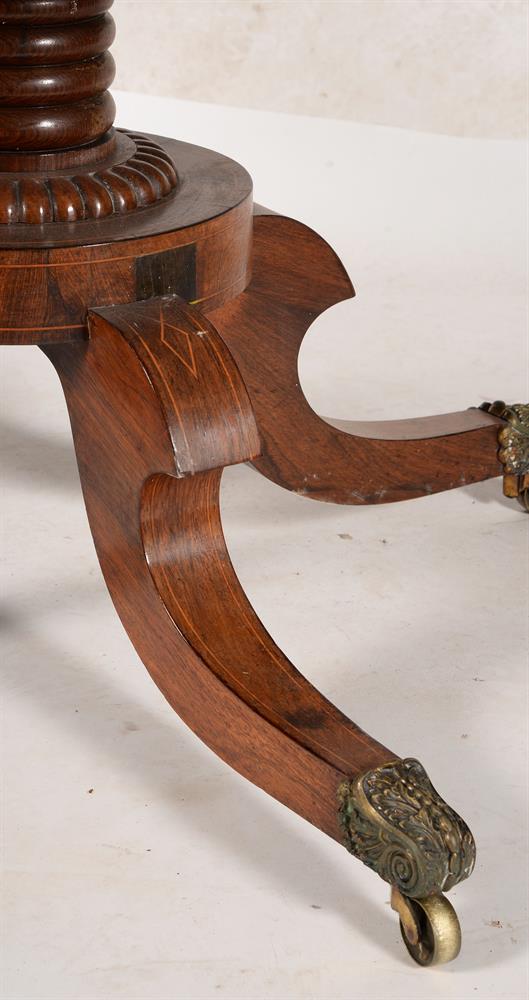 Y A REGENCY ROSEWOOD CIRCULAR CENTRE TABLE OR DINING TABLE, CIRCA 1815 - Image 2 of 5