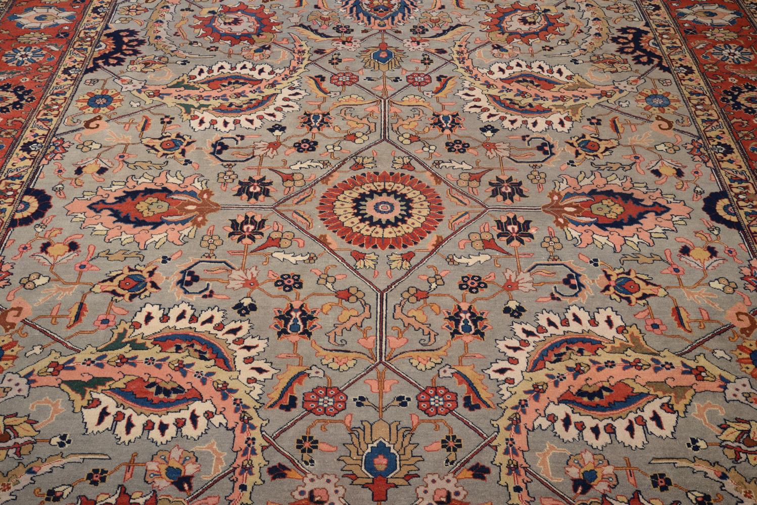 A TABRIZ CARPET, approximately 368 x 290cm - Image 2 of 3