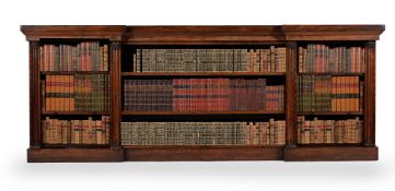 Y A GEORGE IV ROSEWOOD OPEN BOOKCASE, CIRCA 1825