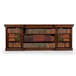 Y A GEORGE IV ROSEWOOD OPEN BOOKCASE, CIRCA 1825