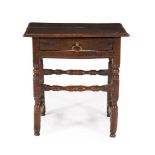 A COMMONWEALTH OAK SIDE TABLE, MID 17TH CENTURY