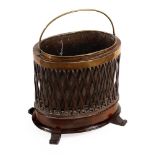 A GEORGE III MAHOGANY OYSTER BUCKET, LATE 18TH/EARLY 19TH CENTURY