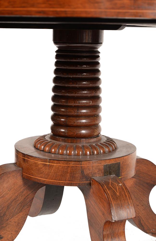 Y A REGENCY ROSEWOOD CIRCULAR CENTRE TABLE OR DINING TABLE, CIRCA 1815 - Image 3 of 5