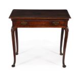 A GEORGE II WALNUT SIDE TABLE, MID 18TH CENTURY