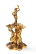 A GILT BRONZE SALT, IN LATE 16TH CENTURY MANNER
