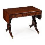 Y A REGENCY MAHOGANY SOFA TABLE, CIRCA 1820