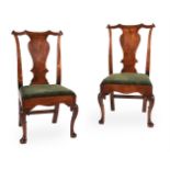 A PAIR OF IRISH GEORGE II MAHOGANY SIDE CHAIRS CIRCA 1750