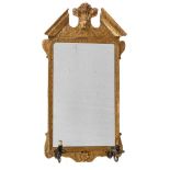 A GEORGE II GILTWOOD AND GESSO WALL MIRROR, CIRCA 1735