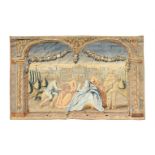 A FRENCH PASTORAL TAPESTRY, MID 18TH CENTURY