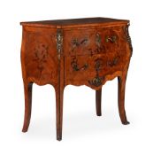 Y A FRENCH KINGWOOD, MAHOGANY, MARQUETRY AND GILT METAL MOUNTED SECRETAIRE COMMODE