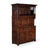 A WELSH OAK PRESS CUPBOARD OR TRIDARN, PROBABLY DENBIGHSHIRE