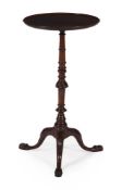 A GEORGE II MAHOGANY CANDLE STAND OR OCCASIONAL TABLE, CIRCA 1750