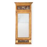 A SWEDISH GILTWOOD WALL MIRROR, EARLY 19TH CENTURY