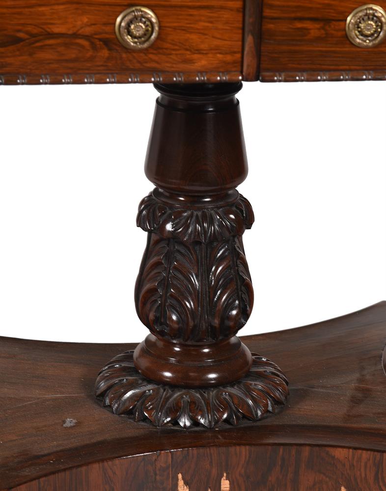 Y A GEORGE IV ROSEWOOD PEDESTAL LIBRARY TABLE, CIRCA 1825 - Image 2 of 6