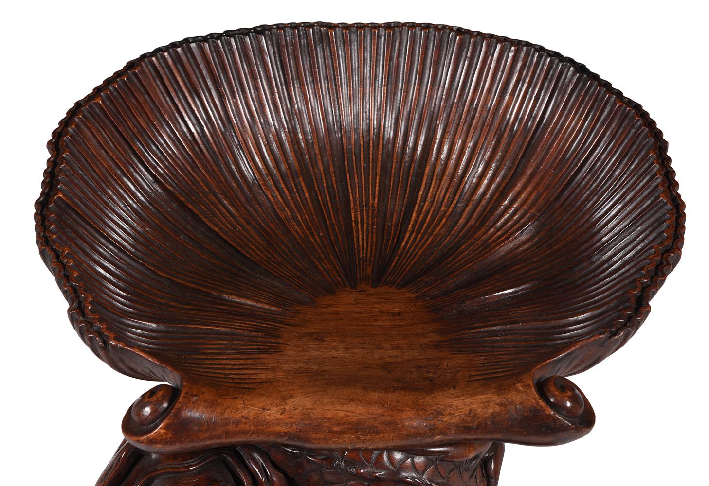 AN ITALIAN CARVED MAHOGANY FIGURAL 'GROTTO' CHAIR, 19TH CENTURY - Image 3 of 4