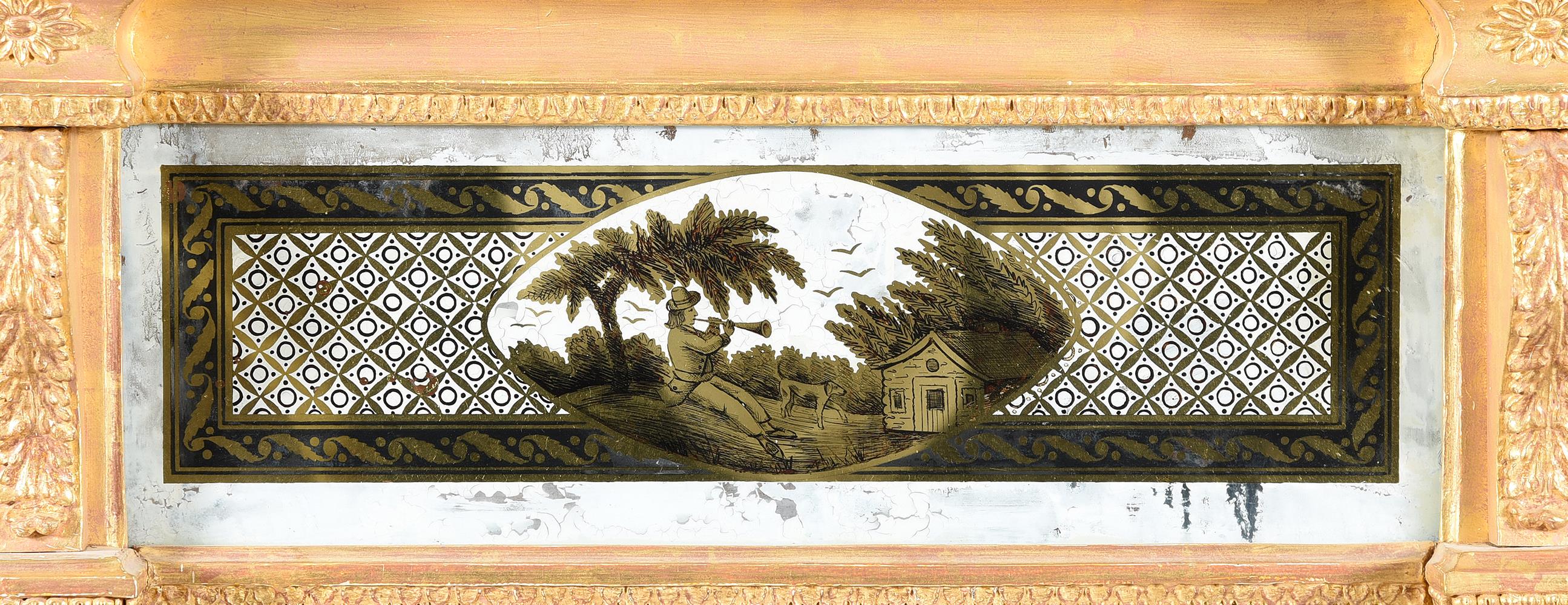 A REGENCY GILTWOOD WALL MIRROR, CIRCA 1820 - Image 2 of 3