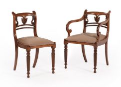 A SET OF EIGHT REGENCY MAHOGANY DINING CHAIRS, BY GILLOWS OF LANCASTER, CIRCA 1820