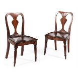 A PAIR OF GEORGE IV MAHOGANY CHILDS' CHAIRS, CIRCA 1825