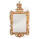 A GEORGE III GILTWOOD WALL MIRROR, PROBABLY IRISH, CIRCA 1770