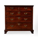 A GEORGE II MAHOGANY CHEST OF DRAWERS, CIRCA 1755