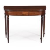 A REGENCY MAHOGANY FOLDING TEA TABLE, CIRCA 1820