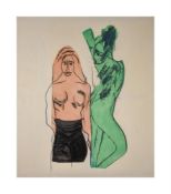 λ Bruce Tippett (British 1933-2017), Untitled (Nudes: Pink + Green)