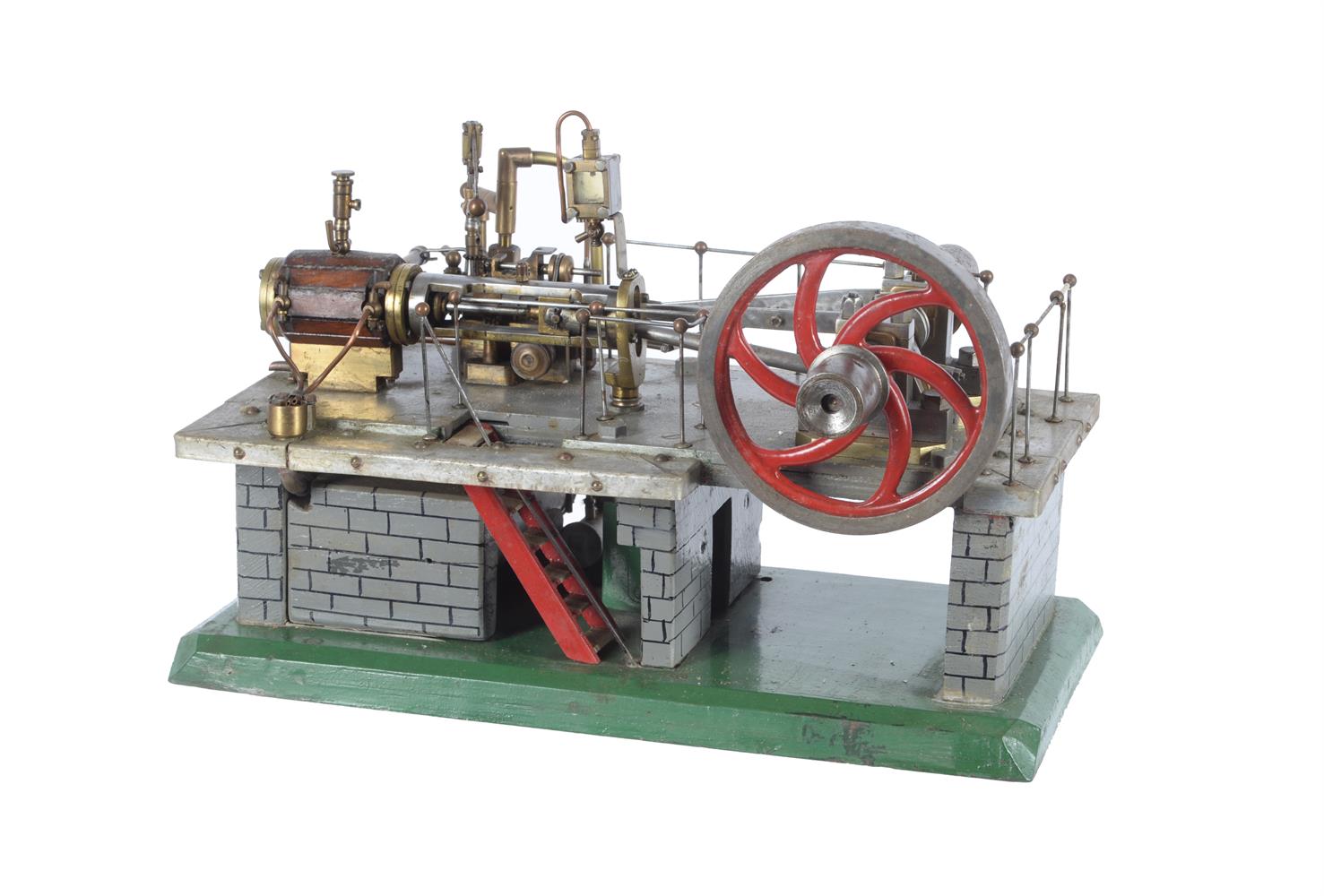 A period model of a live steam mill engine - Image 4 of 7