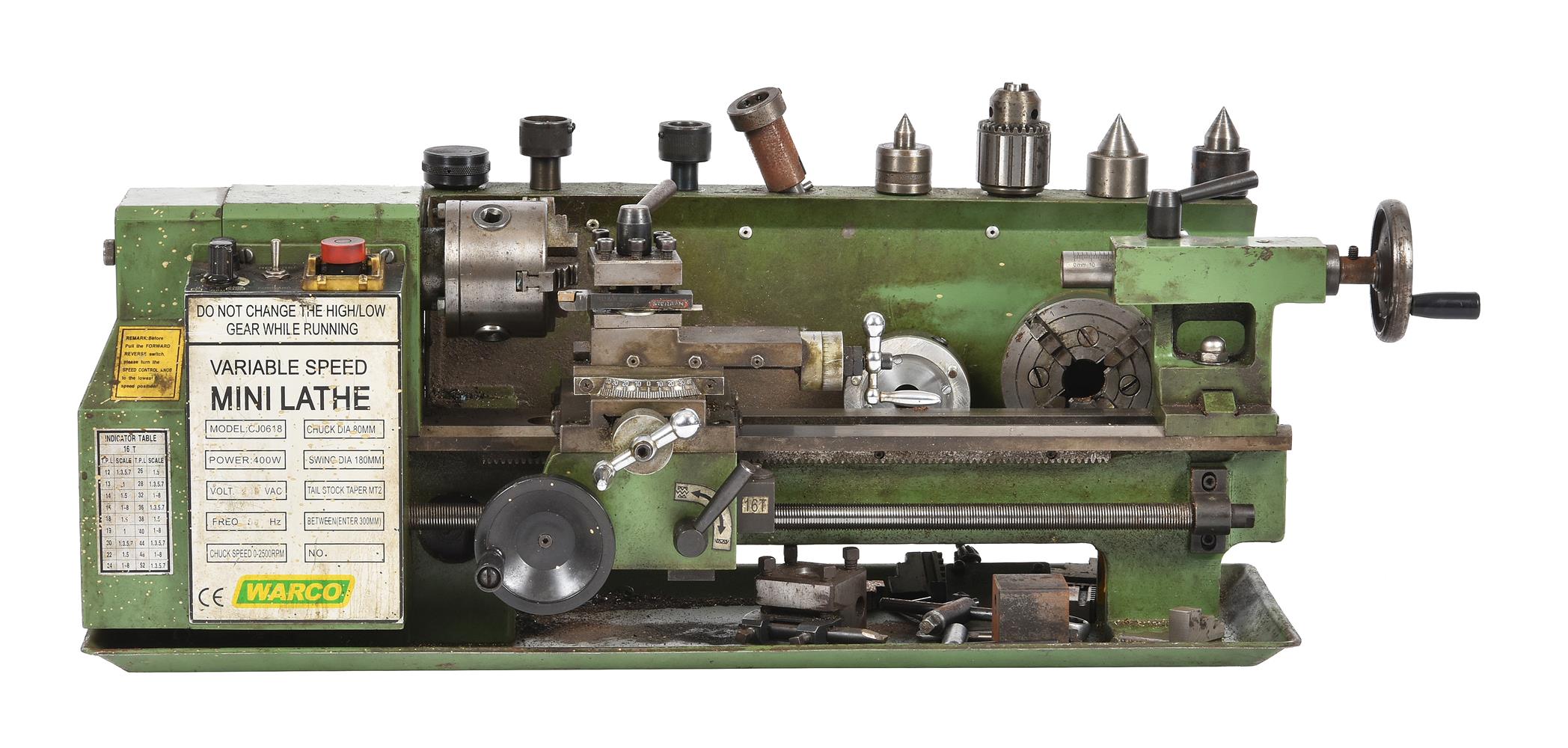 A Warco mini model engineers lathe