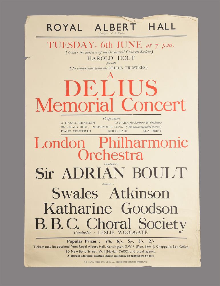 Posters of London classical music concerts including the Royal Albert Hall - Image 4 of 4