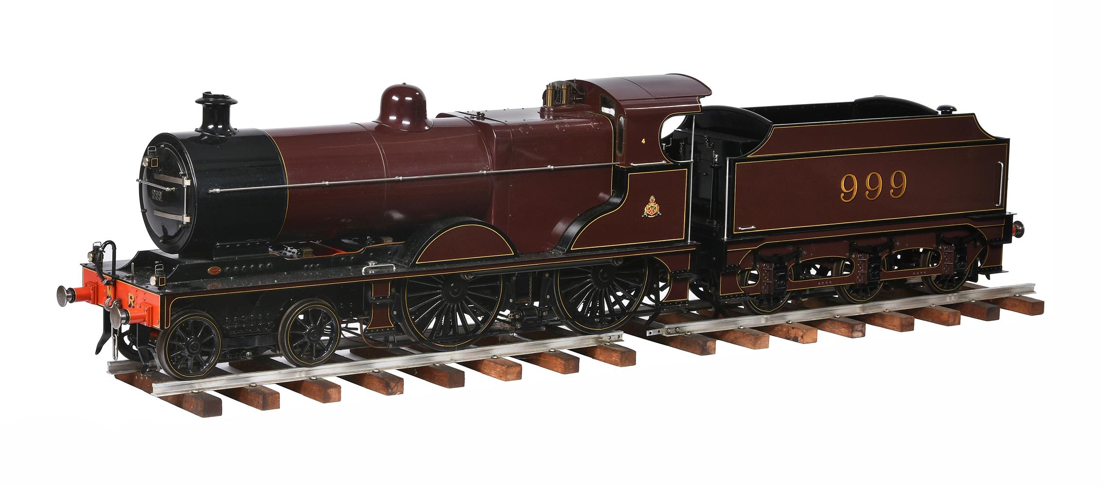 A fine exhibition quality and award winning 5 inch gauge model of a Midland 4-4-0 tender locomotive - Image 2 of 4