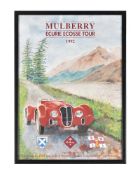 A Mulberry Ecurie Ecosse Tour 1992 Advertising poster