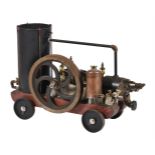 A well engineered model of a 'R & B' internal combustion petrol horizontal stationary engine. Built
