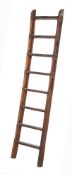 A collection of five teak ships bridge wing companion ladders