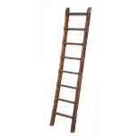 A collection of five teak ships bridge wing companion ladders