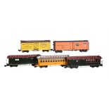G Gauge American refrigerated box cars and passanger coaches
