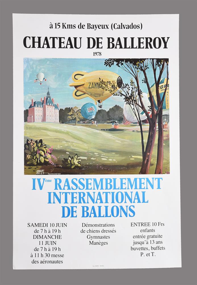 Forbes Chateau de Balleroy Balloon Meets 1975 - 1978 a group of four French posters - Image 4 of 5