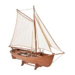 A period half hull model of 'Talmia' Hull 1873