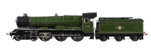An exhibition standard 5 inch gauge model of the Great Western Railway 4-6-0 King Class tender locom