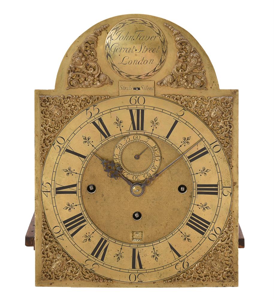 A FINE QUEEN ANNE/GEORGE I ‘TORTOISESHELL’ JAPANNED EIGHT-DAY QUARTER CHIMING LONGCASE CLOCK - Image 2 of 4