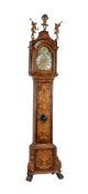 A WALNUT AND FLORAL MARQUETRY EIGHT DAY LONGCASE CLOCKThe movement and dial by Mark Hawkins