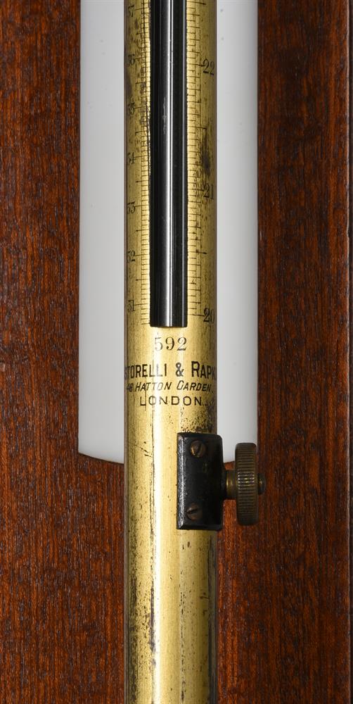 A JAPANNED AND LACQUERED BRASS FORTIN-TYPE MERCURY STICK ‘MOUNTAIN’ BAROMETER - Image 2 of 3