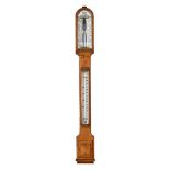 A VICTORIAN OAK MERCURY ‘ADMIRAL FITZROY’S STORM BAROMETER’