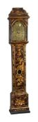 A FINE QUEEN ANNE/GEORGE I ‘TORTOISESHELL’ JAPANNED EIGHT-DAY QUARTER CHIMING LONGCASE CLOCK