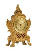 A WILLIAM IV/EARLY VICTORIAN ORMOLU MANTEL TIMEPIECE IN THE LOUIS XV TASTE